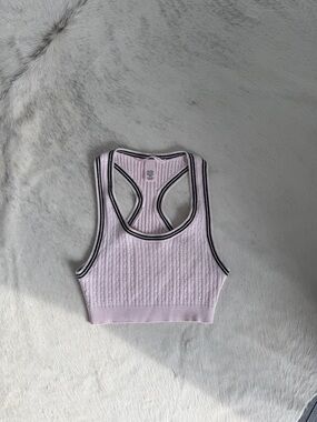 Varsity style vest crop top